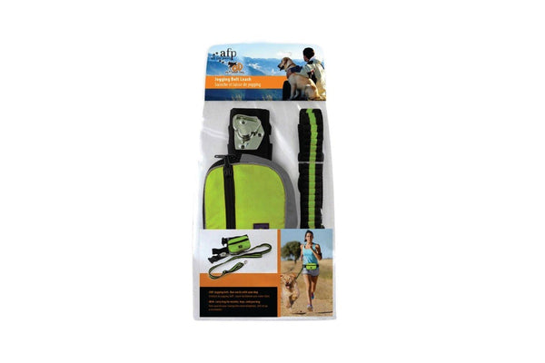 Jogging Dog Bungee Leash - Adjustable Waist Belt Bag + Hands Free Walking Lead