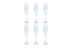 6x Wildtrak Tritan Champagne Flute 145Ml Home Tableop Kitchen Dinnerware Clear