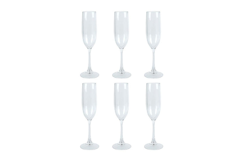 6x Wildtrak Tritan Champagne Flute 145Ml Home Tableop Kitchen Dinnerware Clear