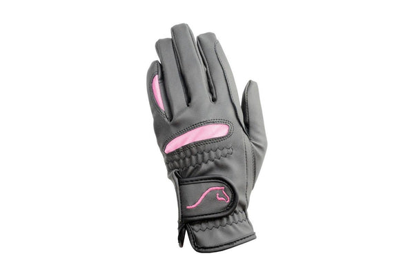 Hy5 Adults Lightweight Riding Gloves (Black/Pink) (S)