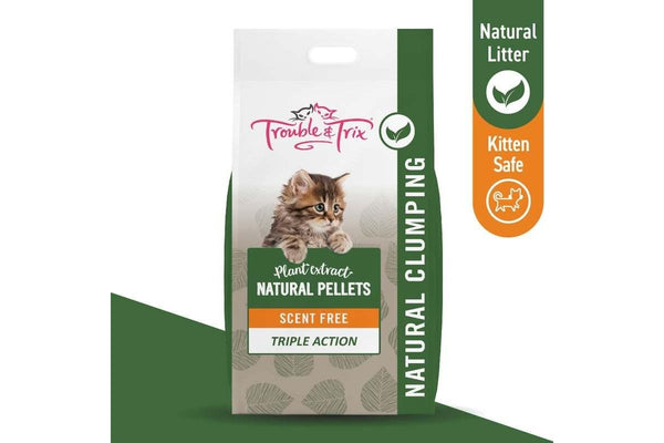 Trouble & Trix: Natural Tofu Cat Litter Pellets - 7 Litre