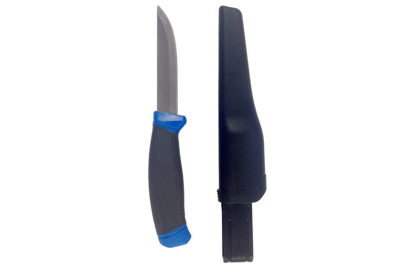Fishtech 4" Blue Bait Knife with Black Sheath