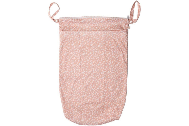 Nestling: XL Double Pocket Wet Bag - Dusty Pink Floral