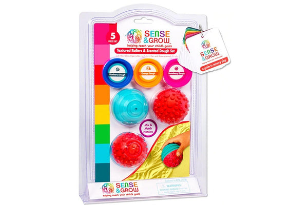 Sense & Grow: Mix & Match Sensory Textured Rollers & Scented Dough Set