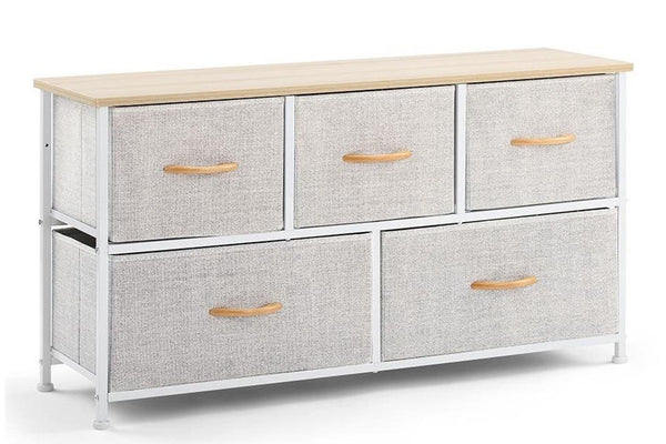 Ovela 5 Drawer Storage Chest (Grey)