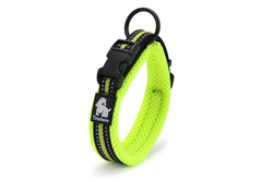 Heavy Duty Reflective Collar Neon Yellow Xs -