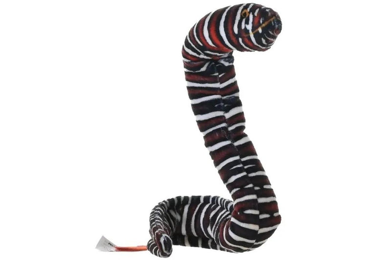 Wild Republic Coilkins: Zebra Morary Eel - 12" Plush