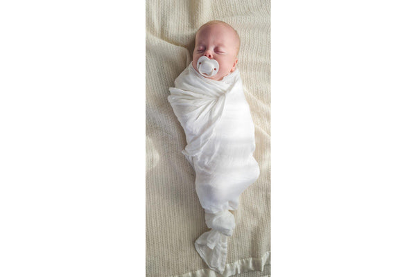 Snazzi Pants: Swaddle - White (120x120cm)