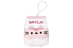 Pusheen the Cat: Pusheen Strawberry Milk Bag Charm - 3" Sips Plush