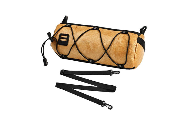 Bike Handlebar Bag for Road Mountain Bike Cycling Travel Shoulder Bag Barrel Bag with Shoulder Strap