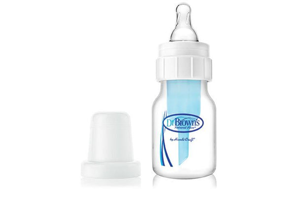 Dr Brown's 60ml Feeding Bottle with Level One Teat - Narrow Neck - Single