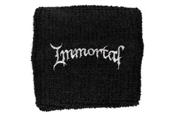 Immortal Logo Embroidered Wristband (Black) (One Size)