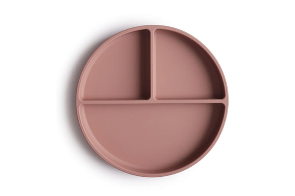 Mushie: Silicone Suction Plate - Cloudy Mauve