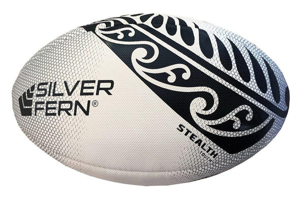 Silver Fern Touch Rugby Ball - Stealth - Size 4