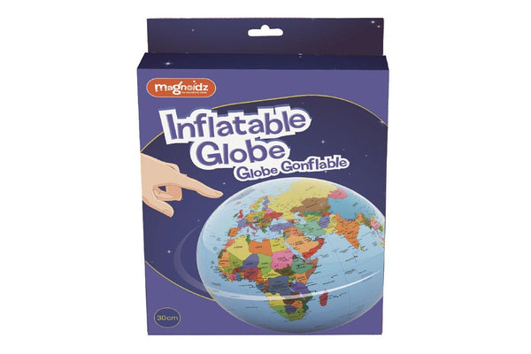 Magnoidz Inflatable Globe 21cm World Map Earth Educational Geography Children