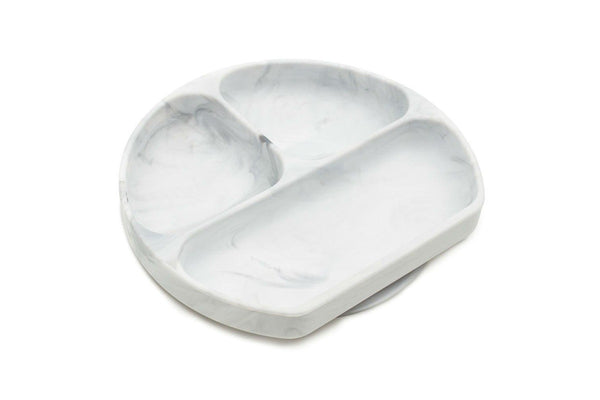 Bumkins: Silicone Grip Dish - Marble