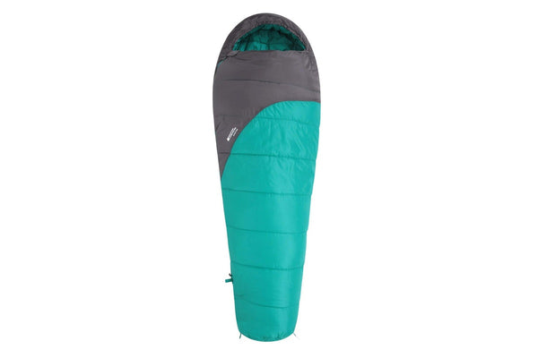 Mountain Warehouse Summit 250 Left Zip Mummy Sleeping Bag (Teal/Black) (200cm)
