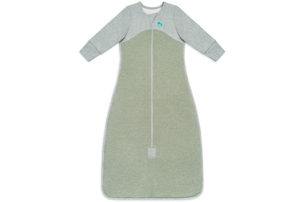 Love to Dream: Sleep Bag Organic Long Sleeve 1.0 TOG - Olive (Small)