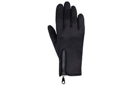 Hy Stalactite Zipped Riding Gloves (Black) (M)