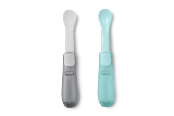 Skip Hop: Easy-Fold Travel Spoons - (Grey/Teal)