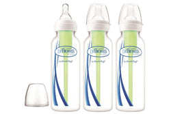 Dr Brown's 250ml Options Feeding Bottle - Narrow Neck - 3 Pack