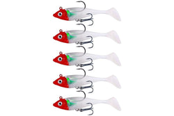 5 Piece Hengjia So071 t Tail Lead Fishing Lure Soft Bait 8.5cm 10.6g