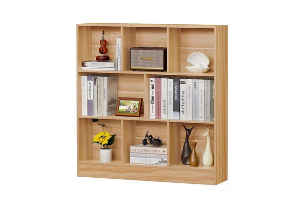 STORFEX 3-Tier Open Bookshelf - Wood