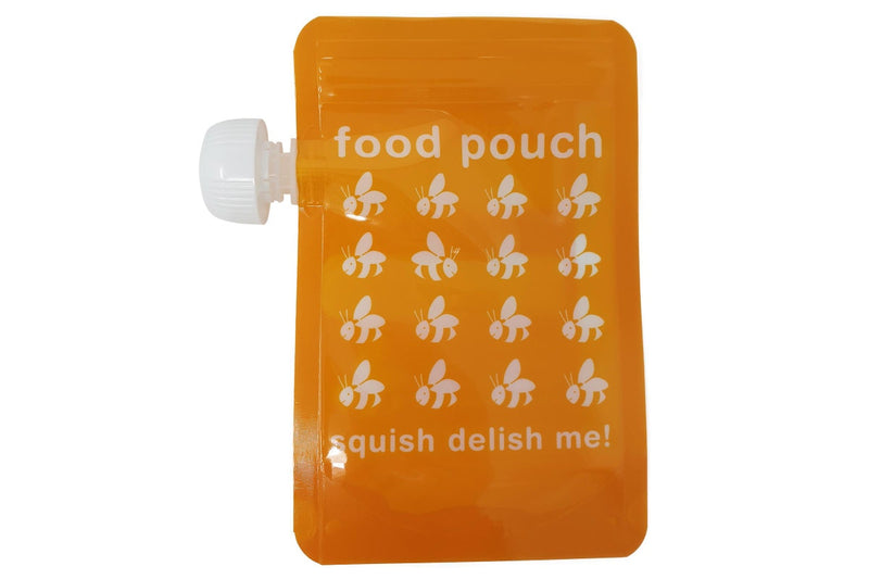 Munch: Reusable Food Pouch - Yellow (5 Pack)