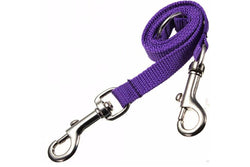 Purple Double Dog Leash One Size For Two Dogs Belt - Purple - Set Of 1