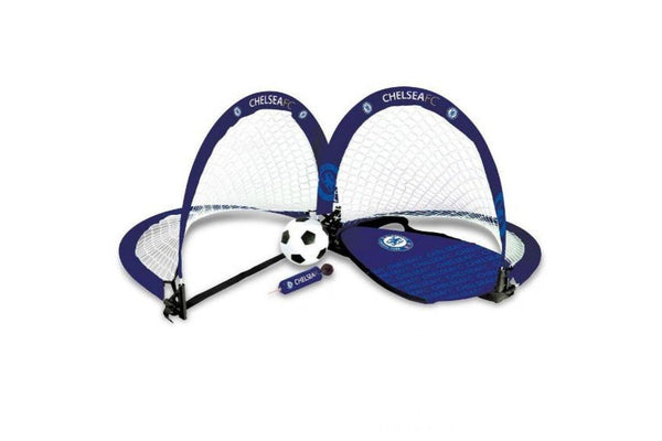 Chelsea FC Football Goal Set (Blue/White/Black) (One Size)