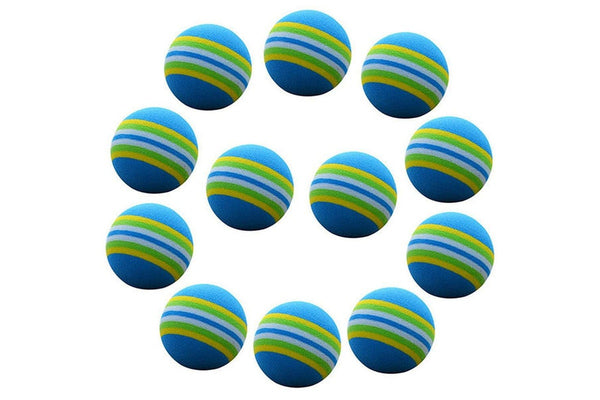 25Pcs Golf Sponge Soft Rainbow Balls Swing Training Foam Tennis Golfer X5i6 - Standard