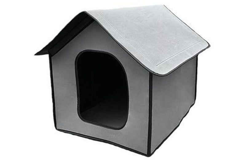 Medium Foldable Waterproof Outdoor Pet House - Grey