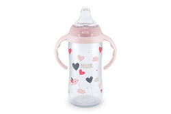 NUK Large Learner Cup 9+ Months Girls BPA Free Leak & Spill Proof 300ml