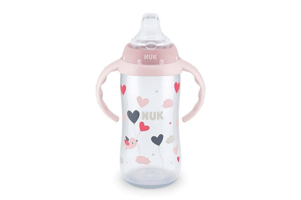 NUK Large Learner Cup 9+ Months Girls BPA Free Leak & Spill Proof 300ml