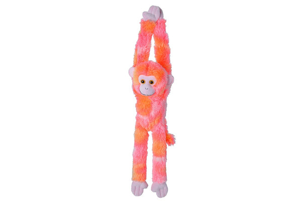 Wild Republic: Monkey Multi Vibe Pink - 22" Hanging Plush