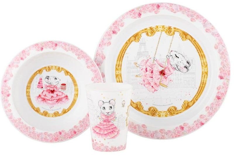 Claris: Kids 3 Piece Dinner Set - Pink