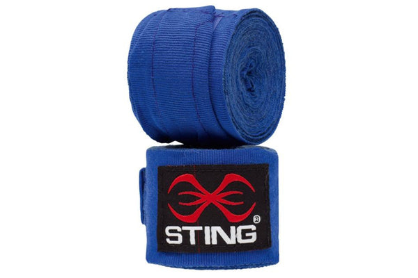 Sting 4.5M Elasticated Hand Wraps - Blue