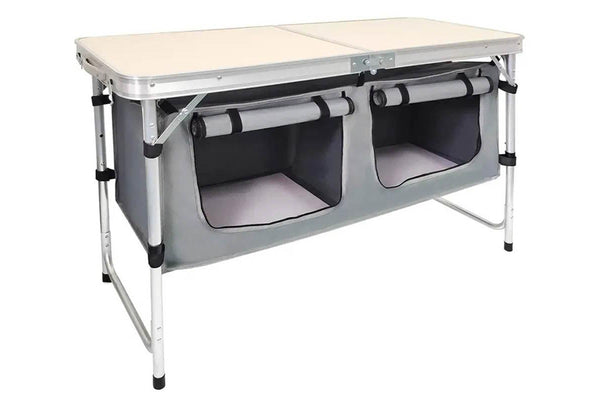 Folding Camping Table with storage