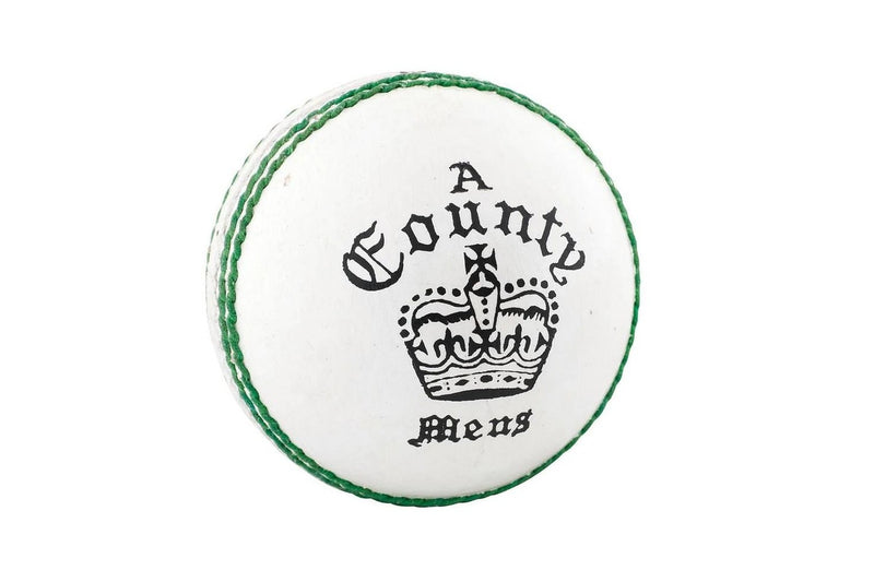 Readers Mens County Crown Leather Cricket Ball (White) (One Size)