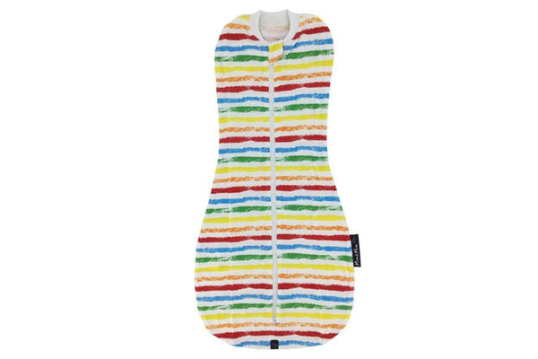 Mum 2 Mum: Bean Pod Swaddle Pouch - Colourful Stripe (0-2 Months)