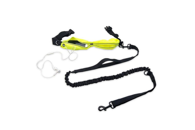 Reflective Dog Running Leash With Waterproof Waist Bag