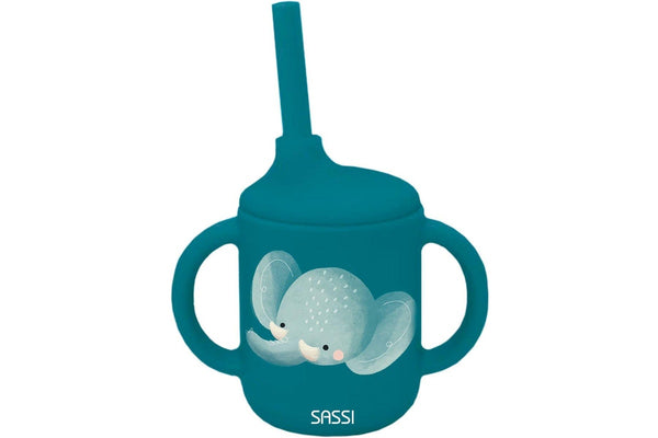 Sassi: Silicone Sippy Cup - Chewy the Elephant