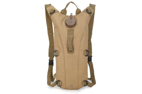 3L Water Bag Military Tactical Hydration Backpack Outdoor Camping Canteen Pack Hiking Pouch Khaki - Standard