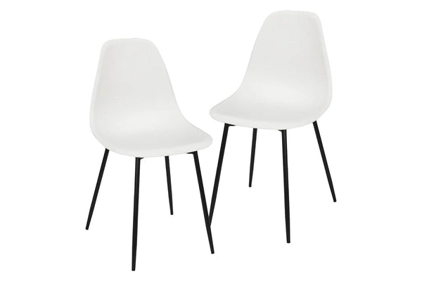 Fraser Country Set of 2 Gustav Dining Chair - White