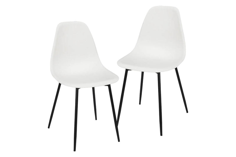 Fraser Country Set of 2 Gustav Dining Chair - White