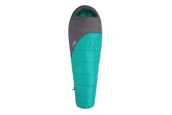 Mountain Warehouse Summit 250 Left Zip Mummy Sleeping Bag (Teal) (215cm)