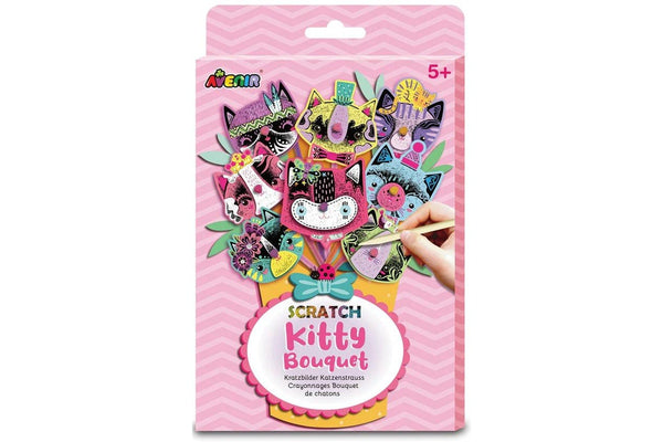 Avenir: Scratch Art Kit - Kitty Bouquet