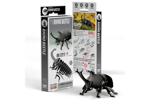 Eugy: Rhino Beetle - 3D Cardboard Model