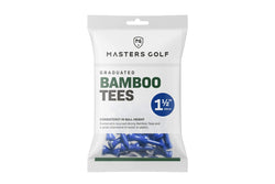 Masters Bamboo Graduated Golf Tees (Pack of 25) (Blue) (38mm)