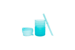 Bumkins: Silicone Straw Cup with Lid - Blue